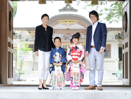 七五三撮影 お宮参り 家族撮影