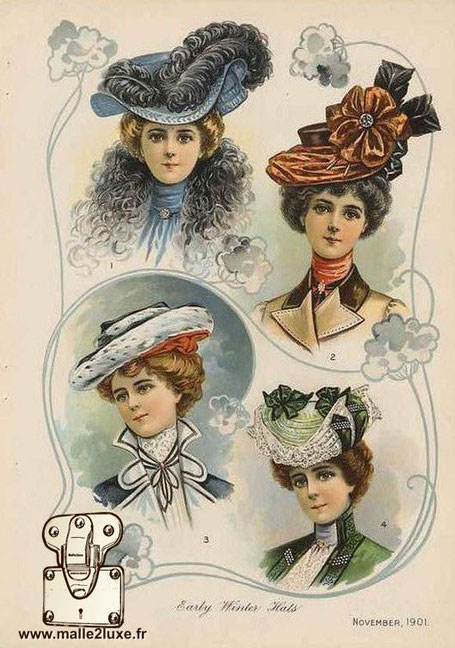 chapeau malle a chapeau ancien louis vuitton et goyard