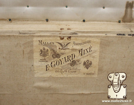 étiquette malle goyard