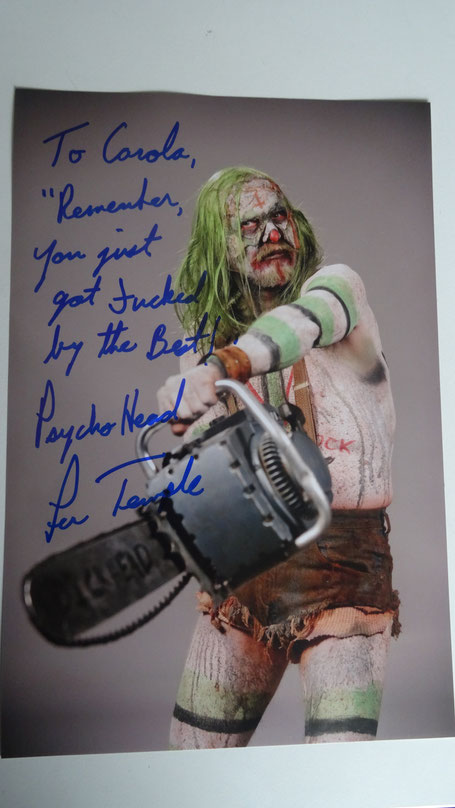 Autograph from Lew Temple at Weekend of Hell