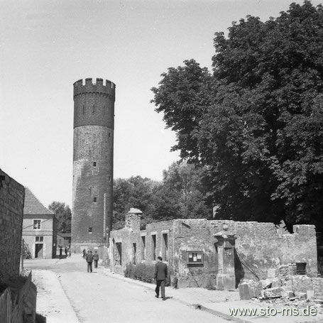 Der Buddenturm Ende der 1940er Jahre