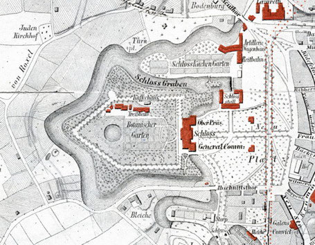 Ausschnitt Stadtplan 1864