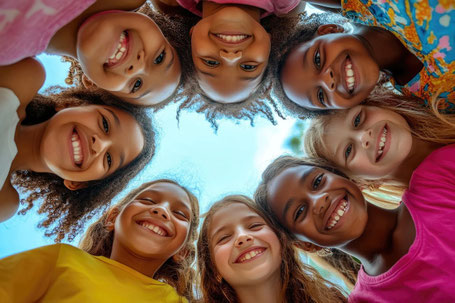Crédit photo Pixabay : https://pixabay.com/illustrations/children-standing-circle-heads-9056529/