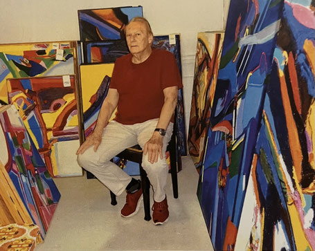Heinz. P. Läuchli, Atelier-Aufnahme