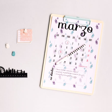Freebies de calendario: MARZO by Sami Garra
