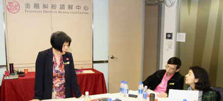 Dr Kweethai teaching at the Financial Dispute Resolution Center in Hong Kong