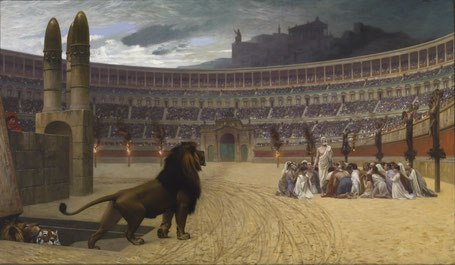 "Dernières prières des martyrs chrétiens" par J.L. Gérôme, 1875-1885 - Walters Art Gallery, Baltimore