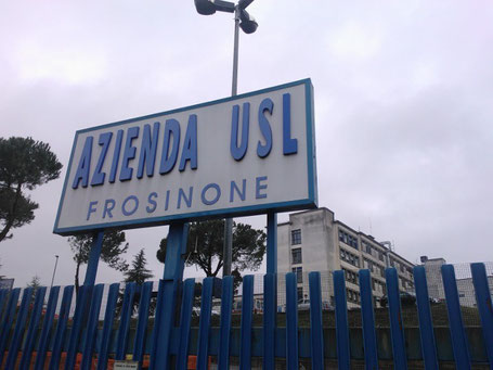 Frosinone. I cancelli dell'Azienda Sanitaria Locale. (foto Frosinoneweb)