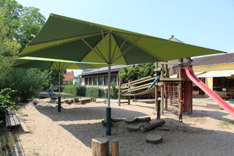 may Sonnenschirme SCHATTELLO ✅ Objektausstattung für Kindergärten, Kommunen, Gastro ✅ Fachhändler für may Sonnenschirme HESSEN: 63679 Schotten - FINK Sonnenschirme ☎ 06026 9996960