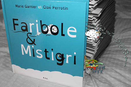 L'illustratrice Cloé Perrotin et l'auteur Marie Garnier vous annoncent la sortie du livre jeunesse Faribole et Mistigri avec ce petit photomontage