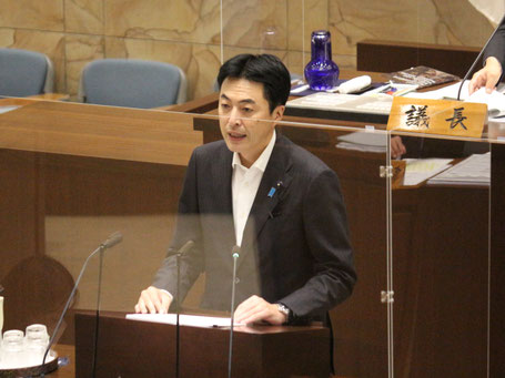 本会議一般質問にて