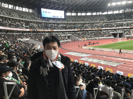 令和4年1月10日 全国高校サッカー選手権決勝 青森山田高校VS大津高校 国立競技場にて