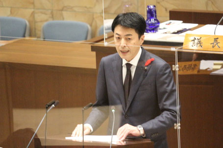 本会議一般質問にて