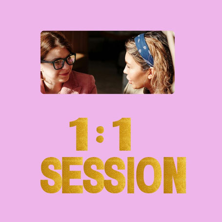 1 zu 1 Session zwei Frauen, die sich anschauen