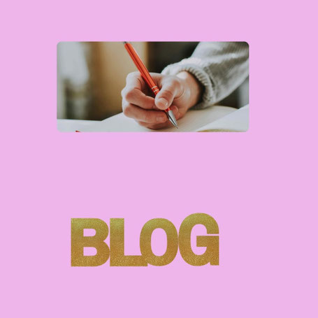 Blog eine schreibende Hand