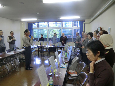 銀鈴会　食道発声中級クラス全体指導風景