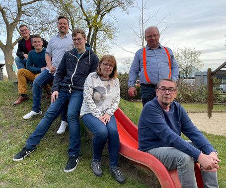 v.L. Robert, Ferdinand, Dustin, Henry, Uschi, Thorsten, Norbert