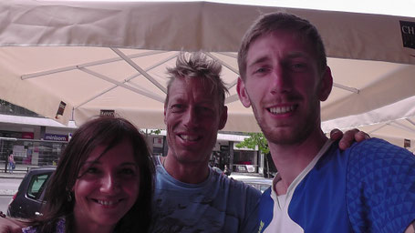 Martine, Tim und ich
