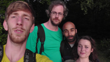 Ich, Emmanuel, Maël und Hervelyne