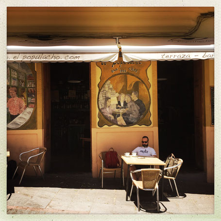 Mittagspause in einem kleinen Café in Agüimes auf Gran Canaria