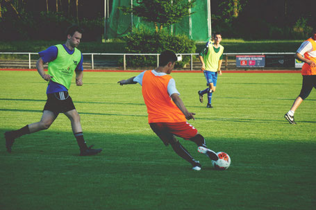 Zum Trainingsauftakt zeigte sich der 18-jährige spielfreudig