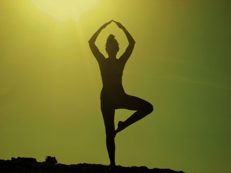 Yoga - der Baum, Atmung , Entspannung