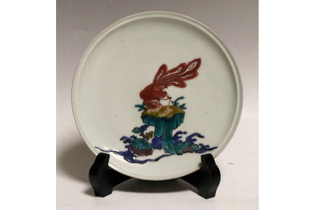 古九谷   鳳凰文皿