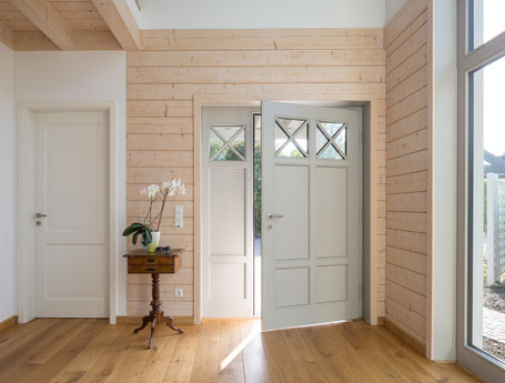 Energy efficient eco house - entrance hall