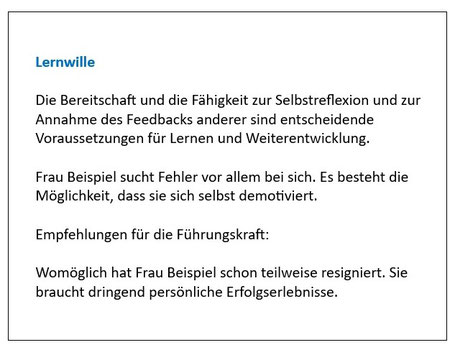 Ein Auswertungsbeispiel zum Azubitest