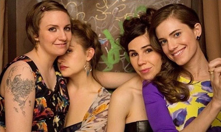 The 4 actors from Girls, including Allison Williams