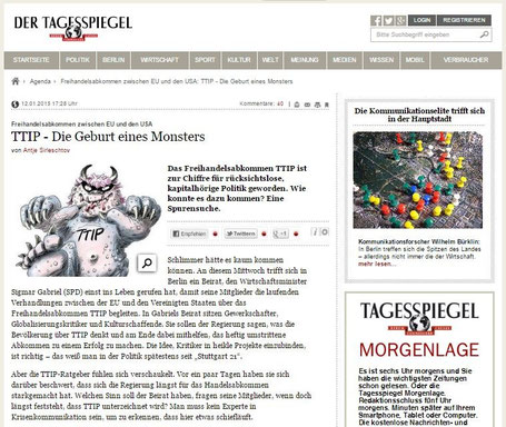 Der Tagesspiegel 12.01.2015