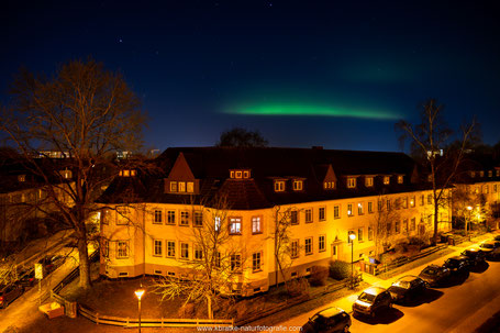 Polarlichter in Rostock am 19.01.2026 Blickrichtung Süden