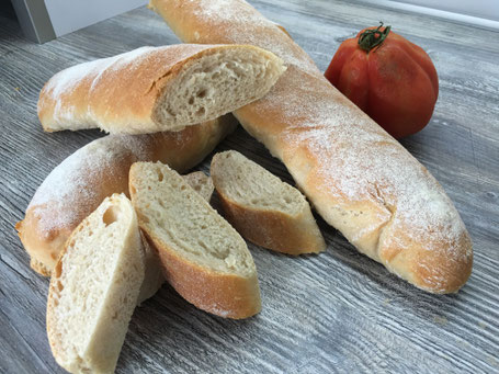 Baguettes auf dem Zuaberstein von Pampered Chef gebacken