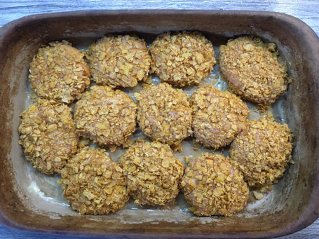 Ofenhexe von Pampered Chef mit Hähnchen-Nuggets