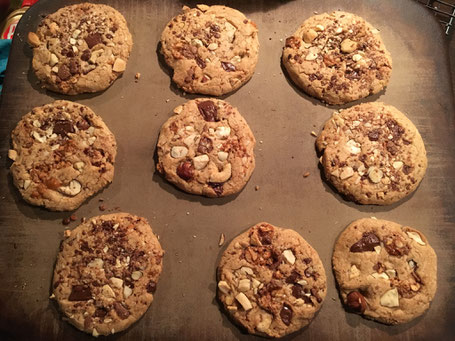 Cookies nach dem backen auf dem Zauberstein