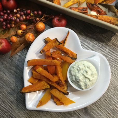 Kürbis- Pommes vom großen Ofenzauberer oder Zauberstein