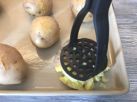 Kartoffeln zerdrückt auf dem Ofenzauberer