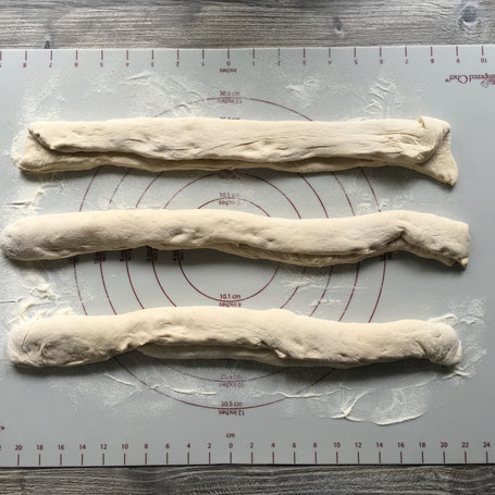 Baguette vor dem backen, Pampered Chef