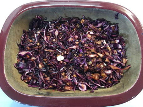 Rotkohl vor dem garen im Zaubermeister