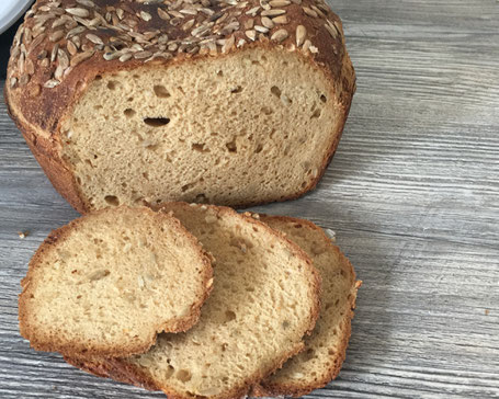 Glutenfreies Brot aus einer Pampered Chef Form