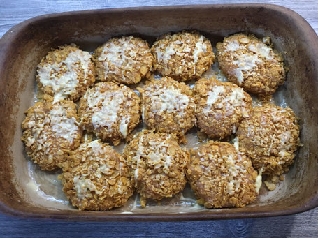 Ofenhexe von Pampered Chef mit Hähnchen-Nuggets