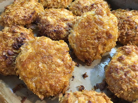 Ofenhexe von Pampered Chef mit Hähnchen-Nuggets