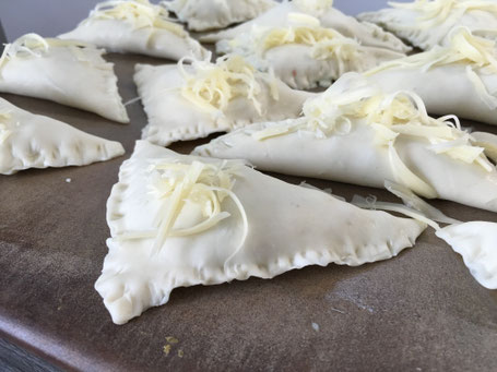 Teigtaschen auf dem Zauberstein von Pampered Chef