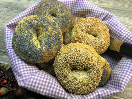 Bagels nach dem backen