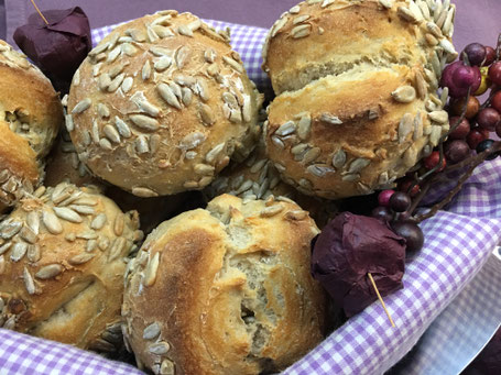 Frisch gebackene Brötchen