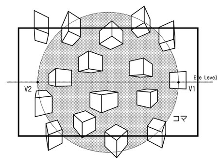 パース作画による歪みの考え方③