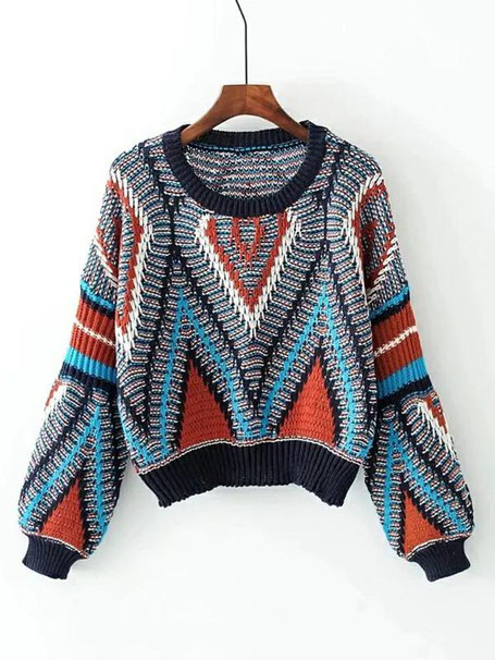 Maglione fantasie geometriche a righe by kidenHome 2020