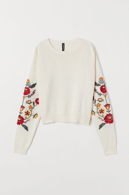 Maglione con deliziosi ricami by H&M 2020