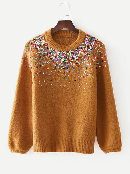 maglione con paillettes by Romwe 2020