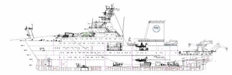 R/V Sonne is the largest and most modern German research vessel. 